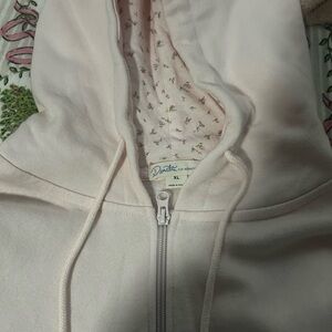 Aeropostale Light Pink Floral Hoodie
